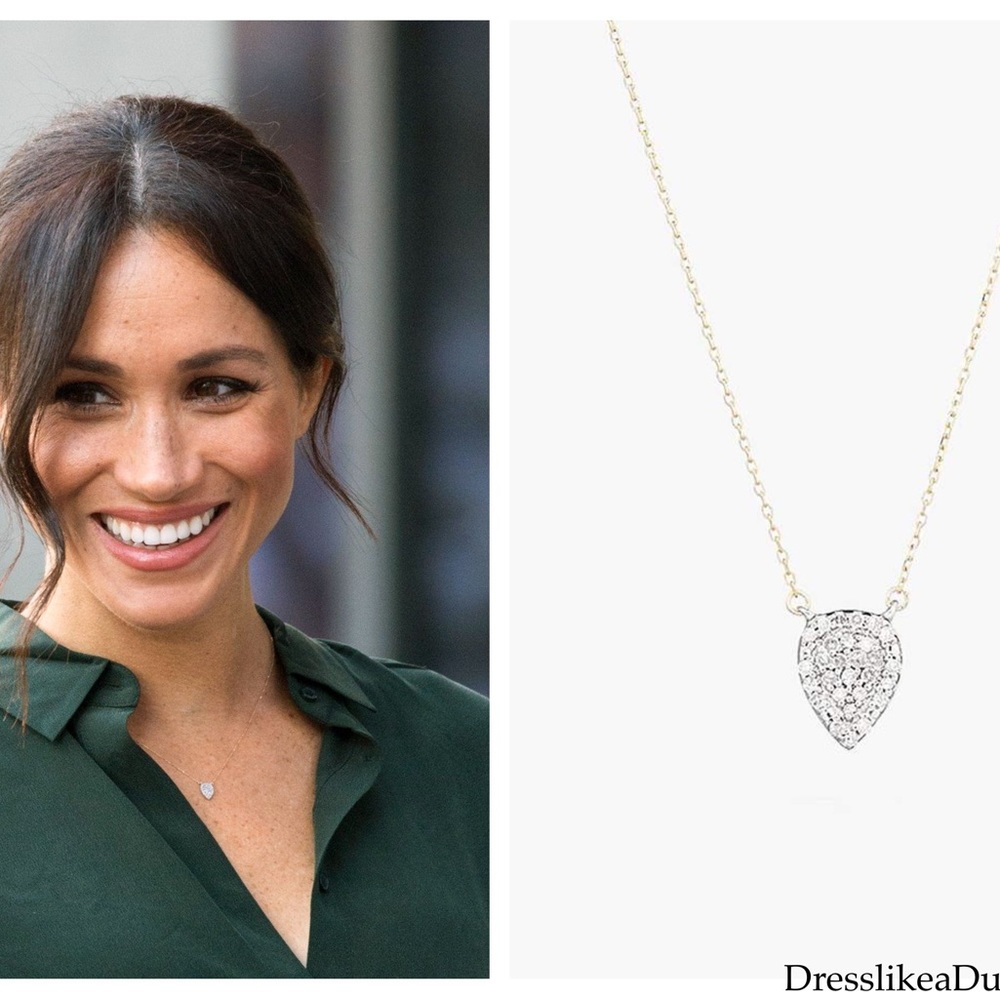 Adina Reyter teardrop necklace ASO Meghan Markle